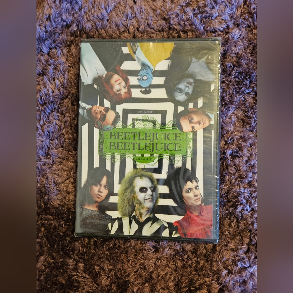 Beetlejuice DVD with Iconic Cover Art